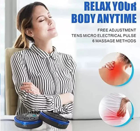 To relieve neck tension and stress anytime, anywhere